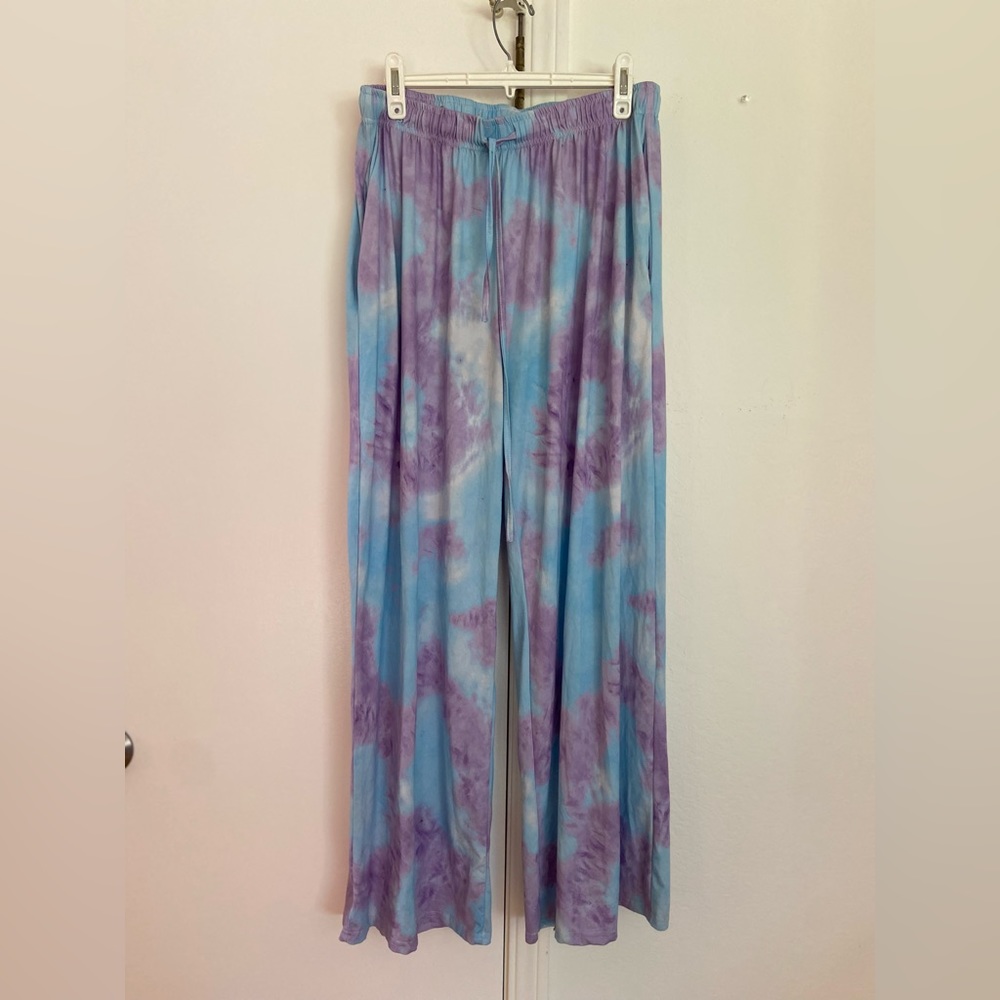 Tie dye pajama pants large Boho chic !